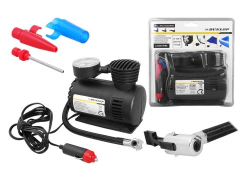 Autokompresor 12 V 10 A, Dunlop.