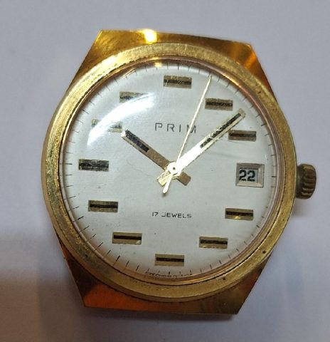 Hodinky PRIM Cihlička rok 1974